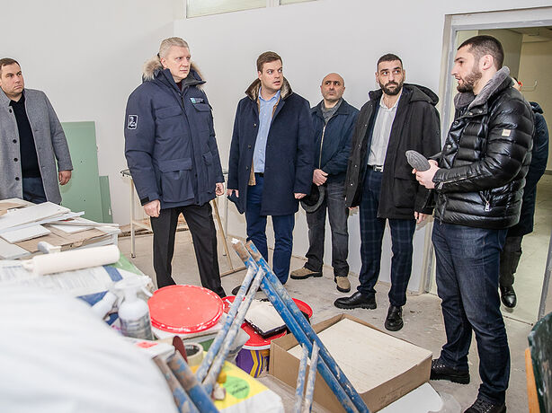 Текущий ремонт амбулатории в поселке Горки-10 выполнен на 85% Текущий ремонт амбулатории в поселке Горки-10 выполнен на 85%